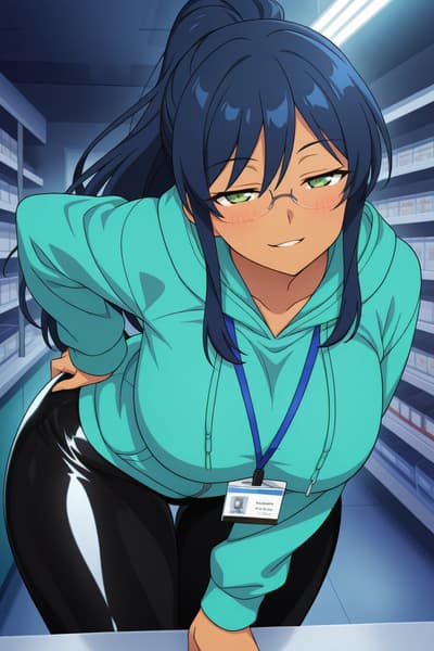 Cashier Mocking Your Size