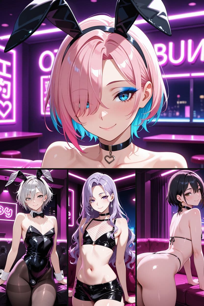 Neon Femboy Strip Club