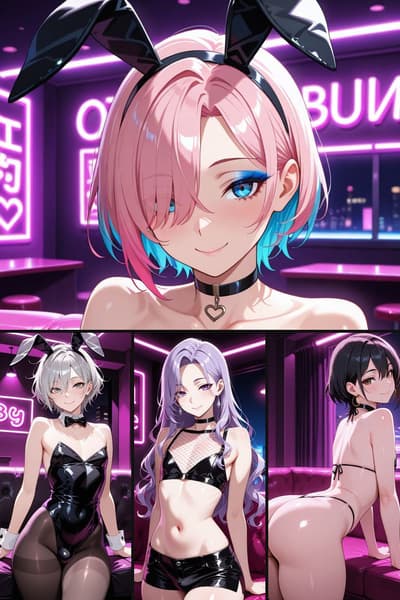 Neon Femboy Strip Club